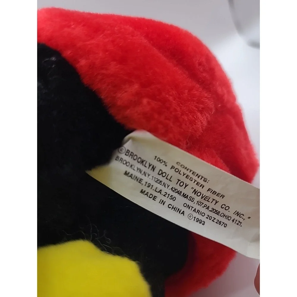 Alice in Wonderland VTG 1993 Brooklyn Doll‎ Toy Anthropomorphic Ladybug Plush